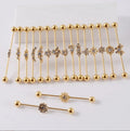 Gaby New Arrive 16G Stainless Steel Industrial Barbell Piercing  Trendy Earring Tragus Ear Piercing Piercing Jewelry