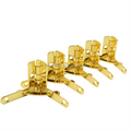 Stock Supply Box Accessories Small Sized 22 X 29 X 29mm Shiny Gold and Shiny Silver Wooden Boxes Quadrant Hinge