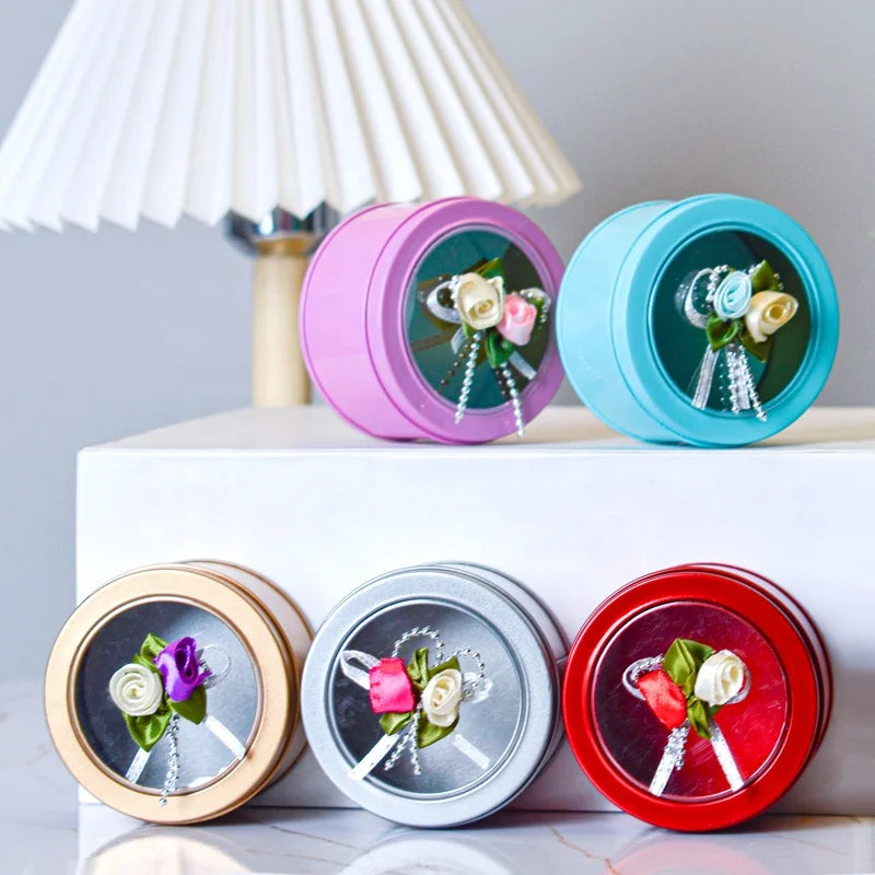 New DIY Tin Box Multiple Color Tin Box for Candy Chocolate High End Tinplate Box for Wedding Party