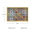 Restaurant Customize Decals Paper Printing Food Serving Tray Rectangle Decal Bamboo Tray