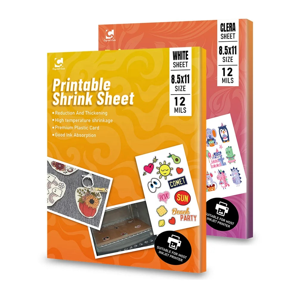 And Plastic Heat Manufacturer Sleeve White Labels Clear Shrinky Jewelry Peintable Film Printable Films Pet Shrink Paper Shrink
