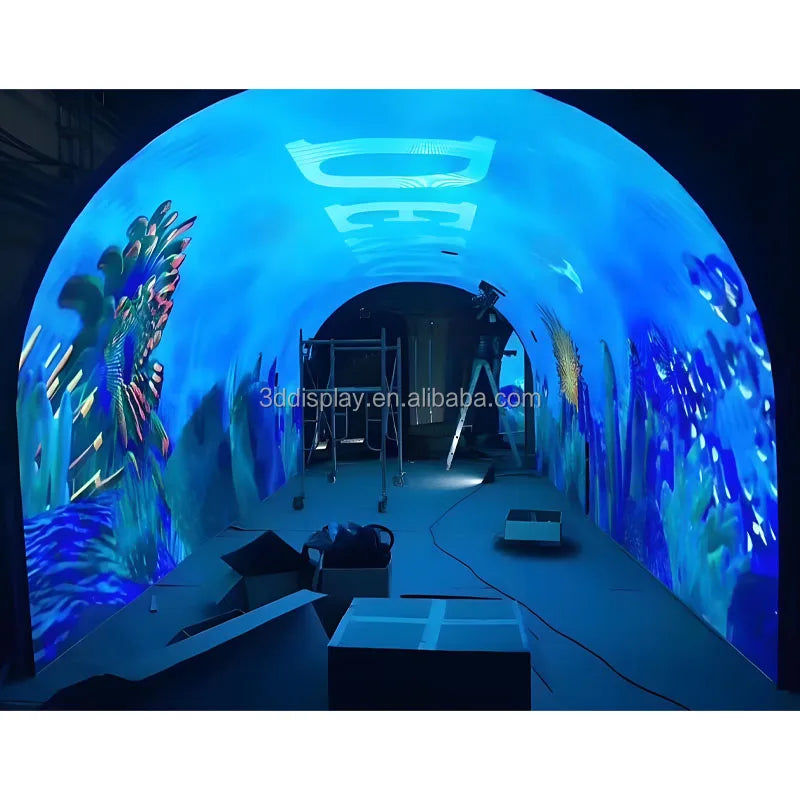 Indoor Corridor Flexible Led Screen Display Panel P1.25 P1.56 P1.57 P1.8 P2 P2.5 Flexible Led Panel Curved Flexible Led Module