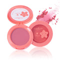 8-Color Obedient Cheek Blusher with Single Plate Beautiful 3D Rose Shiny Face Powder Makeup Labeling Logo/Pattern