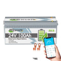 TCBWORTH EU Stock Lifepo4 24v 100Ah Lithium Battery Lifepo4 Lithium Ion Battery With BMS BT