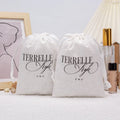 Organic Cotton Soap Set Gift Bags Reusable and Recyclable Drawstring Mesh Bag for Grocery Shopping Washable