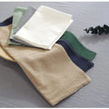 Fast Delivery Popular Eco-Friendly Organic Cotton Linen Japandi Style Luxury Dining Kitchen Rectangle Table Mats 35X45CM 45X70CM