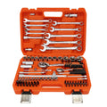 Hand Tool Set Mechanic Open Spanner Watch Ratchet Brake Bits Wrench Socket Impact Screw Driver Auto Repair Heavy Duty Kit Box
