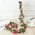 Hot Sale Artificial Rose Vine Garden Decoration Rattan Outdoor Artificial Flower Vine Wedding Arrangement Flower