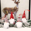 HelloWorld Christmas Tree Hanging Gnomes Ornaments Swedish Handmade Plush Gnomes Santa Elf Hanging Home Decorations Holiday Deco