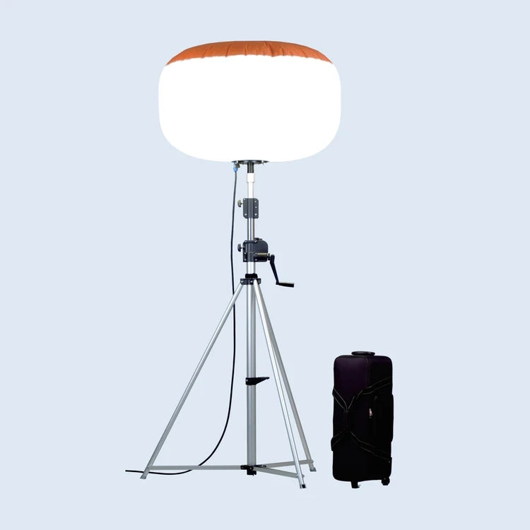 Dedicated Factory's 1000W LED Light Tower 130000 Lumens Balloon for Temporary Road Works IP65 Rated 360 Beam Angle 50000 Hours