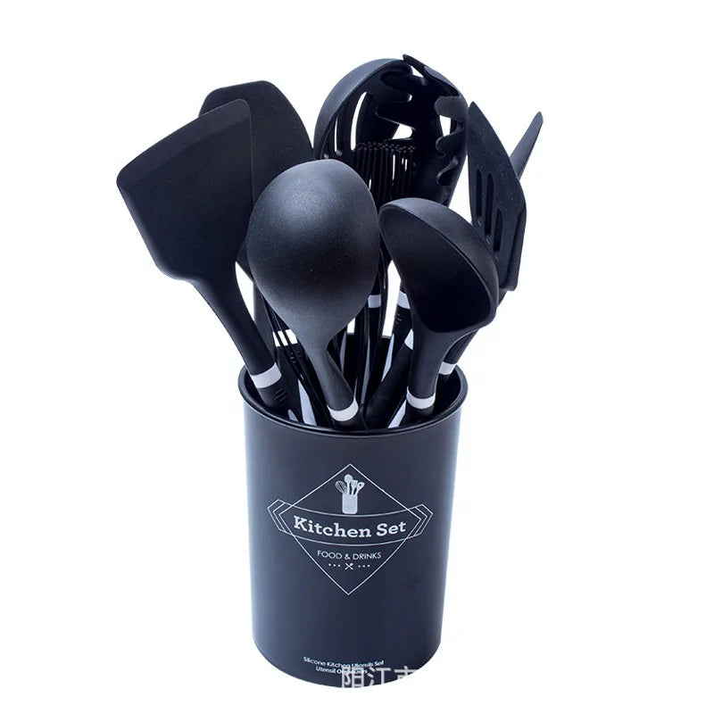 Wholesale Multicolor 11 Piece Kitchenware Utensil Baking Cooking Tools Silicone Kitchenware Set