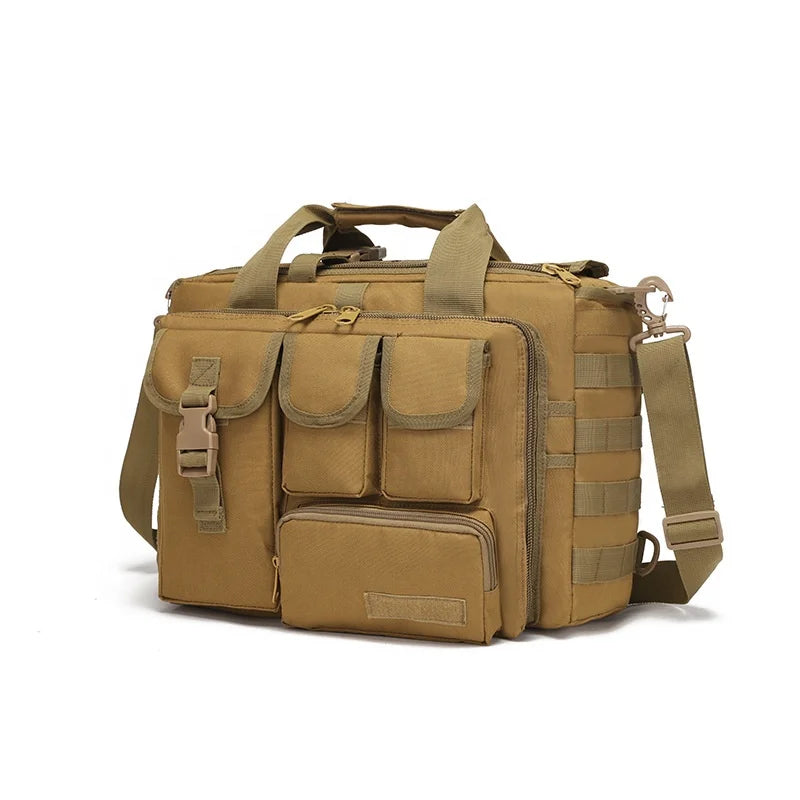 Camouflage Backpack Molle Nylon Messenger Shoulder Bag Laptop Handbags Briefcase Outdoor Multifunction Climbing Bag
