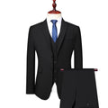 Men's Leisure & Business Single-Row Two-Button Suit New Arrival Middle-Aged Formal Wedding Dress Plus Size Options