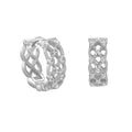 Fashion 925 Sterling Silver Earrings Set Trendy Designer Large CZ Cross Hoops Huggies for Women Fine Jewelry Wholesale Bulk