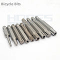 S2 Alloy Tri-wing Y Five-pointed Star Torx Pentagonal Hex Screwdriver Bits with with Hole for Bicycle Bike Repair Tools