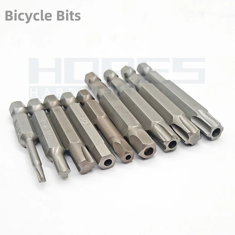 S2 Alloy Tri-wing Y Five-pointed Star Torx Pentagonal Hex Screwdriver Bits with with Hole for Bicycle Bike Repair Tools