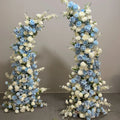 Artificial Silk Blue Wedding Arch Flowers Arrangement for Weddings Graduations Christmases-Wholesale