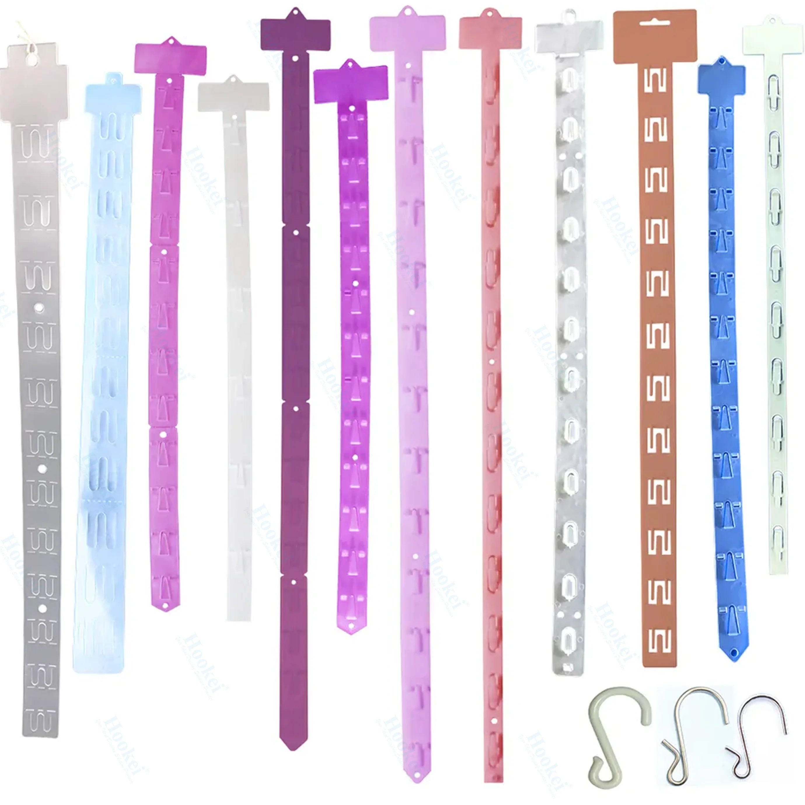 Factory Clips Strips OEM Manufacturer Supermarket Clips Strips and Hanging Strips with 12 Hooks