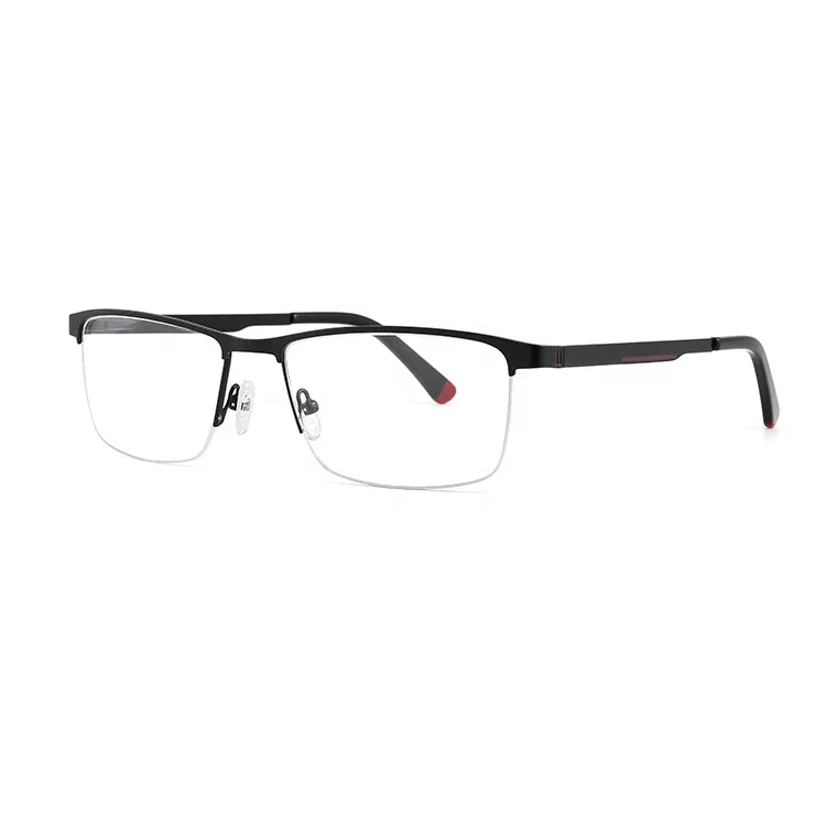 Retro Classic Solid Alloy Half Unisex Prescription Glasses Optical Eyewear Brand Custom Logo Computer Glasses Factory Direct