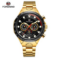 Relogio Masculino Guangzhou Alloy Watches Quality Reloj Para Hombre Forsining Fashion Gold Mechanical Skeleton Watch for Men