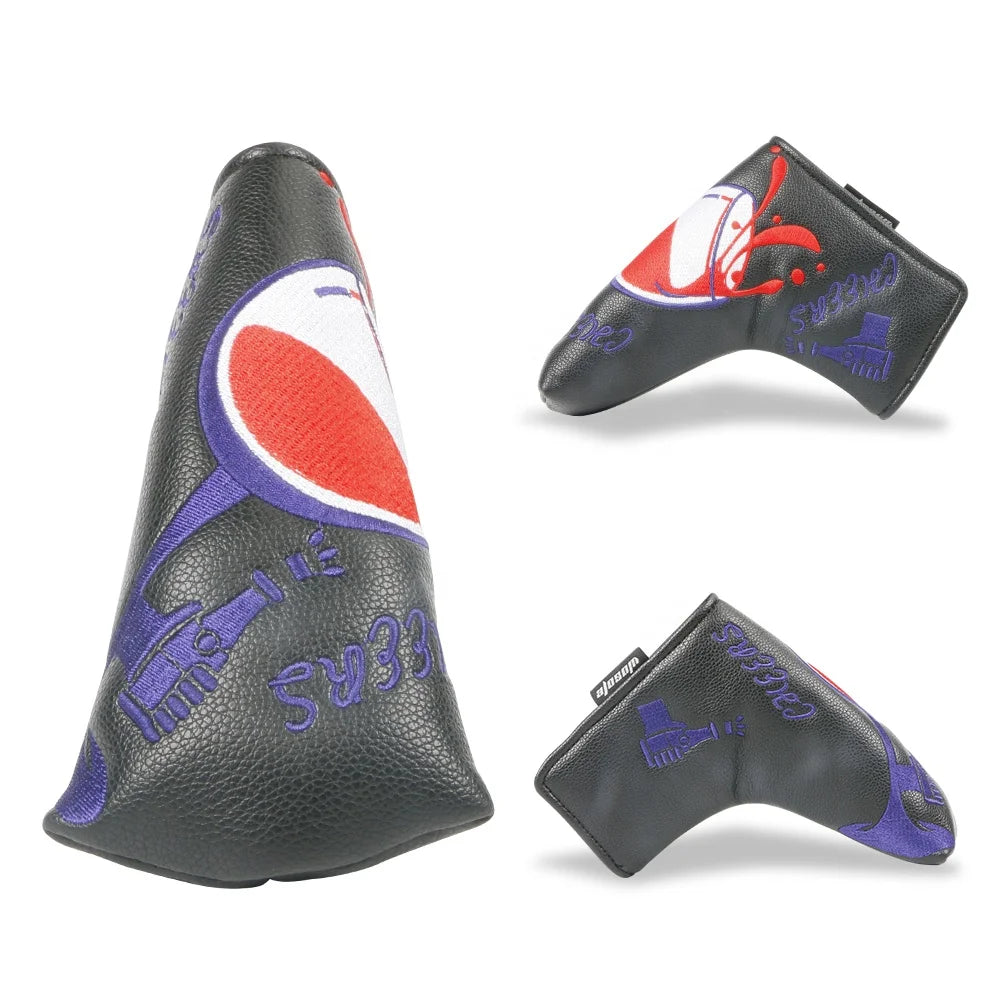 Fast Delivery Low Price Durable Custom Embroidery PU Magnetic Blade Covers Putter Club Golf Head Cover Golf Putter Headcover