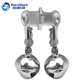 Metal Carp Bells Clip Twin Two Double Bells Bite Alarm Alert for Fishing Fish Accessory Rod
