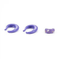 New Arrival Ins Trendy Elegant Women Earrings Fashion Purple Oil Drop Earrings Copper Earring for Women