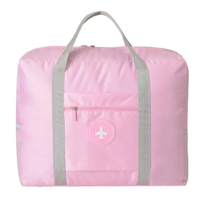 New Design Thick Waterproof Airplane Foldable Travel Bags Unisex Customized Logo Gym Duffel Bag