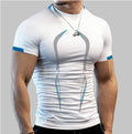 Summer Gym Sports T-shirt Men Quick Dry Running Shirt Men's Sports Fashion Short Sleeve Sports t Shirts