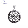 33510 XUPING JEWELRY Black Gun Color Stainless Steel Neutral Custom Hip Hop Fashion Jewelry Pendant Charms