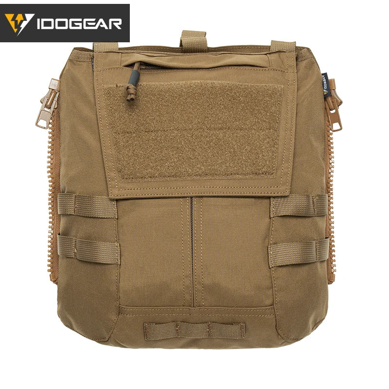 IDOGEAR Tactical Pouch Bag Zip on Panel Magazine Pouch Bag Pouches Tactical Backpack for AVS JPC2.0 CPC