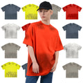 Wholesale Vintage Heavy Cotton T-Shirt 230 Gsm Sorona Stone Washed Crew Neck Oversized Fit Spray-Painted Design