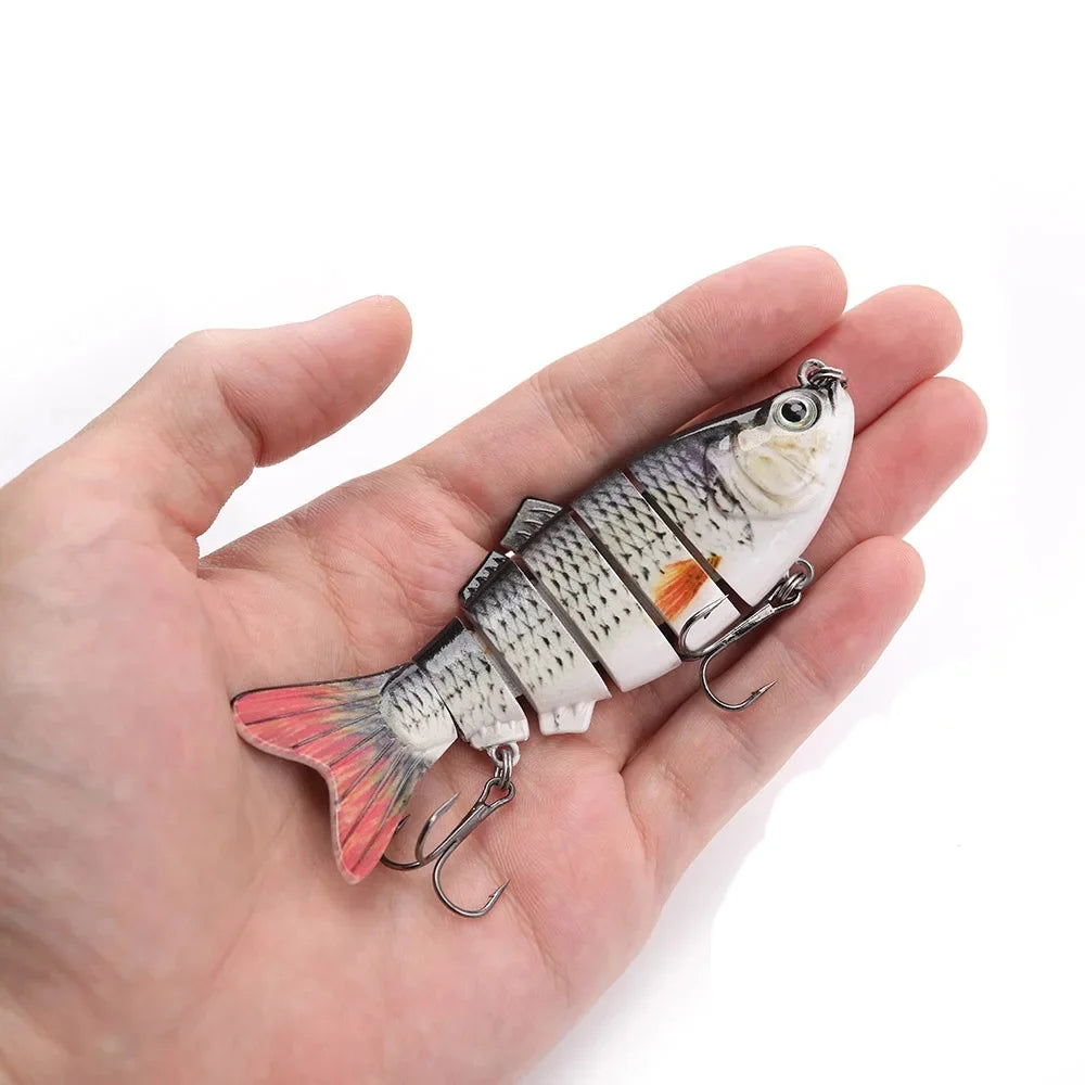 Fishing Lures 10cm Multi Jointed Wobblers Swimbait Hard Artificial Bait Crankbait Sinking Pike Bass Tackle