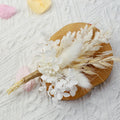 Mini Boho Small Dried Flower Bouquet for Letter Box Gift Bridal Corsage and Boutonniere Set Mother's Day Decor