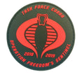 Rubber Moral Patch Hook and Loop Custom Logo Tactical Patch PVC