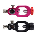 Dust Pink or Black Color Compressed Air Diving Tank Paintball Cylinder Valve Scuba Yolk HPA Fill Station with 5000psi Gauge