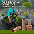Drip Irrigation System Fittings  Kit Connector Tee Elbow Cross Barbed Threaded Plastic 17mm 1/2 Inch Garden Greenhouse