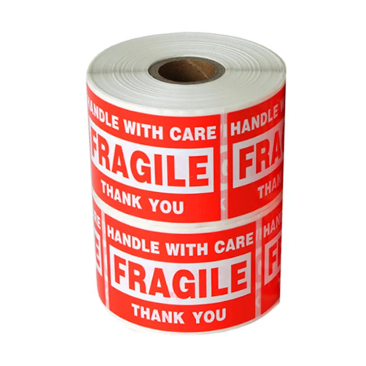 Custom Adhesive PVC Waterproof Shipping Label 100X150 Thermal Alarm 8.5X11 for Promotion Grocery Supermarket & Exhibition Use
