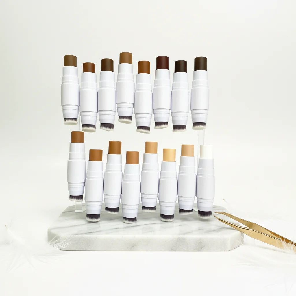 Hydrating Bronzer Stick Smoothly Richly Pigmented Foundation Stick Waterproof Full Coverage Matte Contour Stick