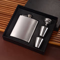 Wine Pot 7oz Gift Box Wine Pot Portable Stainless Steel White Spirit Whiskey Premium Set Gift Glass Funnel Engraved Wine Bottle