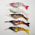 Alpha Artificial 3D Shrimp Silicone Luminous Fishing Fish Bait Saltwater Plastic Shrimp Lure With Lead Hook