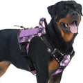 OEM Custom Logo Tactical Dog Harness Vest Nylon Adjustable Reflective No-Pull Service-Dog Harness Large Dogs Training Working