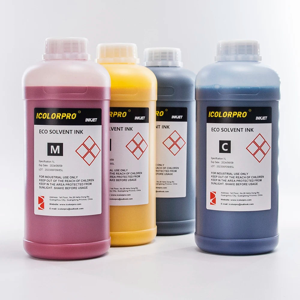 Cutting Edge ECO Solvent Ink for Konica KM512i and Epson I3200 Printheads for Durable Packaging Labels