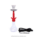 Wholesale New Design Acrylic Portable Shisha Hookah Plastic Chicha Set Different Colors