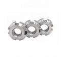 DIN981 Lock Round Slotted Nut in Stainless Steel with Zinc Galvanized Nickel Plated Finishes