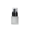 Wholesale Empty Frosted Round Flat Glass Lotion Bottle with Black Pump 20/30/40/60/80/100/120ml Capacity