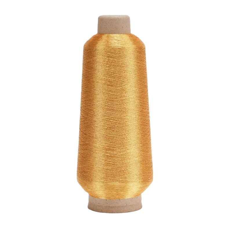 Hot Sale SAKURA Brand MS Type 150D Metallic Yarns Embroidery Machine Thread High Tenacity Gold Yarn for Hand Knitting Sewing