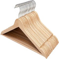 Tailai Non-Slip Premium Wooden Hangers Rotatable Hook Durable Slim  Shoulder Grooves Lightweight Hangers for Coats.