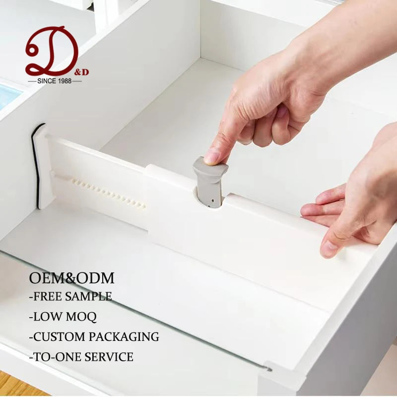 Plastic Drawer Organizer Divider Partition Classification Household Storage Telescopic Compartment Baffle Drawer Divider