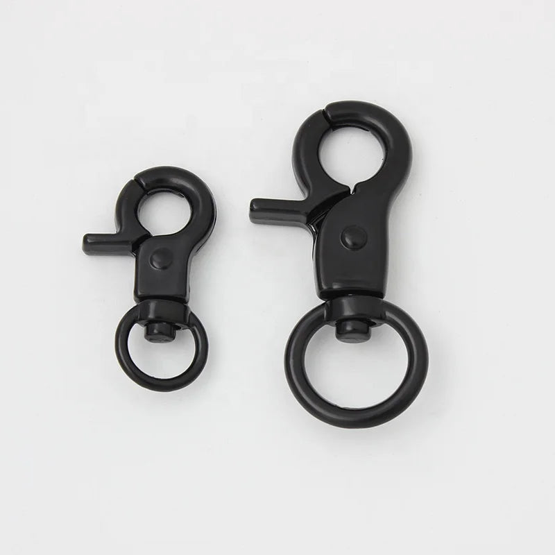 Wholesale 13mm Metal Gold Black Color Trigger Leash Claw Hook Key Lobster Clasp Swivel Snap Hooks Buckle for Purse/Handbags